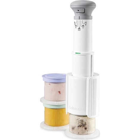Machine a glace CUISINART - ICEFD10E - 250 W - 3 x 240 ml - Blanc
