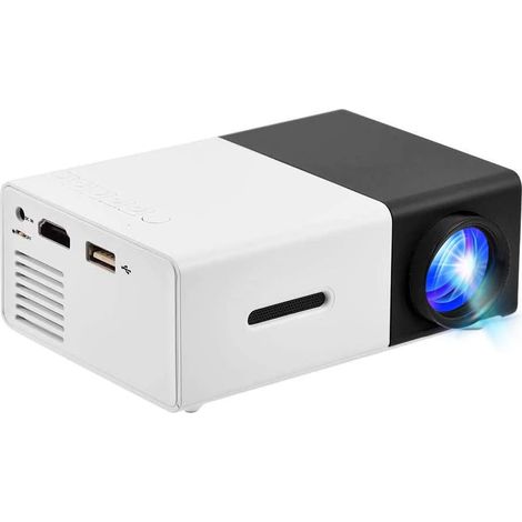 Filiyano – projecteur vidéo de cinéma – Mini projecteur vidéo de cinéma de poche intelligent portable LED YG300 (MP20, Noir) (1/5)