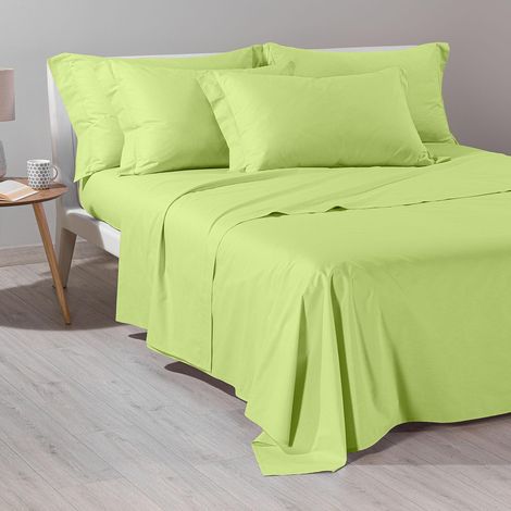 Parure de lit avec Housse de Couette 100% Coton – 2 Taies d’Oreiller 50x80 cm, Linge de Lit Confortable et Elégant - Housses de Couettes Pour 1 Personne ou 2 Personnes (1/5)