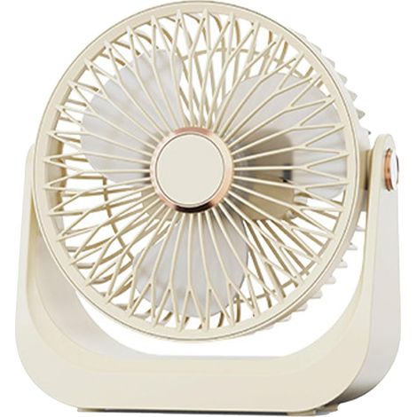 JSSEVN - Ventilateurs Compacts pour Chambre,Ventilateur de Table pour Chambre à Coucher - 3 Vitesses - Circulateur d'Air Portable avec Tête Orientable 90° (1/5)