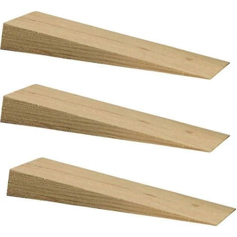 3 cales en bois dur (95 mm x 19 mm) idéales pour caler des panneaux de clôture ou servir de cales de renfort. (1/4)