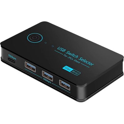 Neuer USB 3.0 KVM-Switch mit Hotkey-Umschalter für PC, Tastatur, Maus und Drucker (1/5)