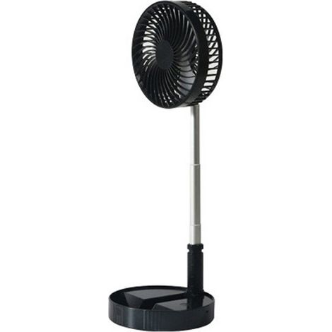 Oszillierender Standventilator mit 10.000 mAh Akku, 20 cm Durchmesser, wiederaufladbar, 3 Geschwindigkeitsstufen, höhenverstellbar (1/5)