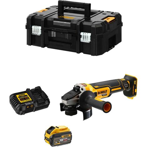 Winkelschleifer DeWALT DCG418X1 FlexVolt (1 x 54V/18V 9,0 Ah + DCB116 + TSTAK II)