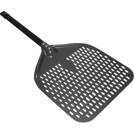 Pelle à pizza perforée, pelle à pizza rectangulaire de 30 cm (12 pouces), pelle à pizza pour la cuisson de pizzas maison (1/5)