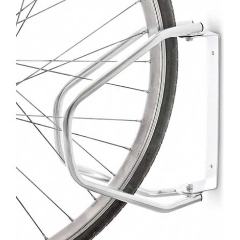 Parcheggio Porta Bici da Parete 1 Posto Stand Cavalletto Bicicletta Acciaio Inox