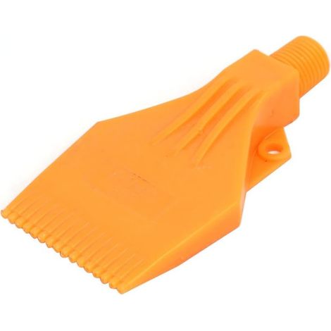 Buse de soufflage d'air plate à double orifice en ABS, filetage mâle 1/4 BSP, orange