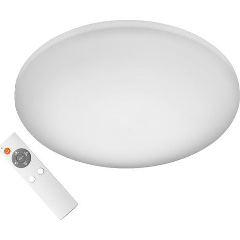 Flache LED Deckenleuchte LUKIDA mit Fernbedienung, dimmbar, Ø 38cm (1/5)