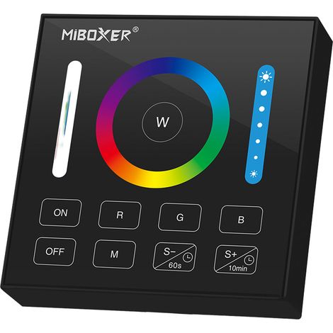 Télécommande murale RGB+CCT - 1 zone - Noir - Mi-Light