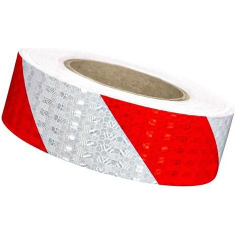 Red and White Warning Tape 5cm 2500cm 1 Roll Reflective Twill Safety Tape Sticker Warning Tape (1/5)