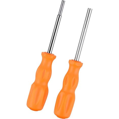 Tournevis de Réparation de Consoles de Jeux 3, 8mm 4, 5mm 2 Pièces Acier Inoxydable, Orange, Usage Domestique, Format Portable, pour Démontage et Entretien (1/5)