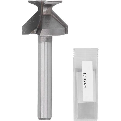 Mèche de routeur intégrée à pliage à l'arc, tige de 1/4 de pouce R8, fraise de formage pour porte en bois, armoire murale (1/5)