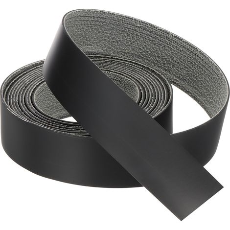 Bande de Chant 3 Mètre x 28mm, Bande Bordure Meuble Masquage Préencollé en PVC, Placage Contreplaqué Flexible avec Adhésif Thermofusible pour Bords Meuble Étagère Panneaux, Noir (1/5)