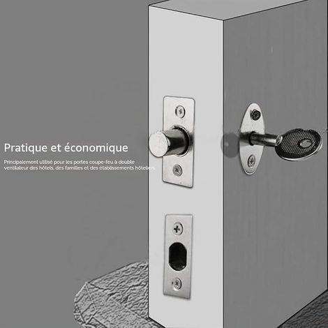 Stainless Steel Dioche Invisible Tube Well Lock for Fire Retardant Door Escape Door Security (1/4)