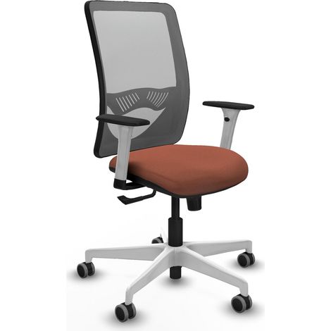 Silla piqueras y crespo Zulema gris brazos blancos malla (1/2)