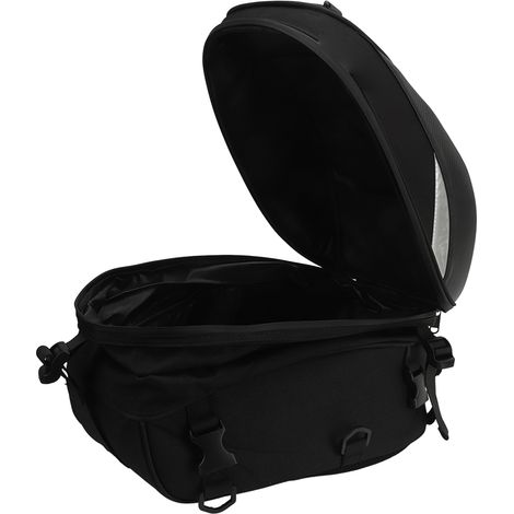 Sacoche arrière de moto, construction solide, étanche, grande capacité, sac de voyage pour moto tout-terrain, bleue (1/5)