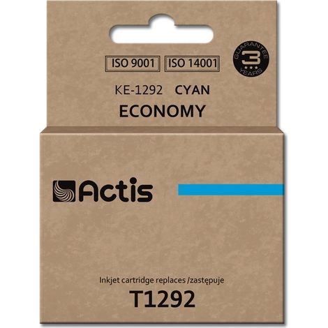 Encre Actis KE-1292 pour imprimante Epson  Remplacement de l'Epson T1292  Standard 15 ml  cyan