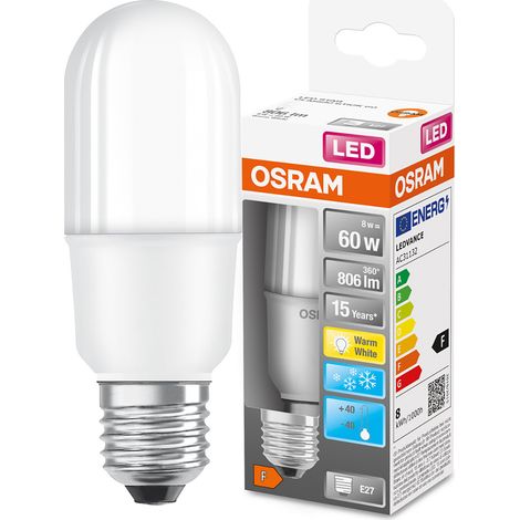 Ampoule LED STAR CL STICK FR E27 8W = 60W 4000K neutre  Osram (1/2)