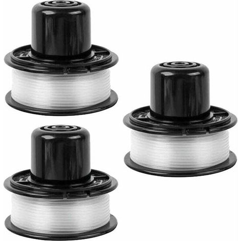 Bobina di filo per decespugliatore A6226 per Black & Decker GL360 / GL310 / GL250 / GL360SB, bobina di filo di ricambio per decespugliatore a batteria Black & Decker A6226 GL360, 1,6 mm, 6,0 m (3 pezz