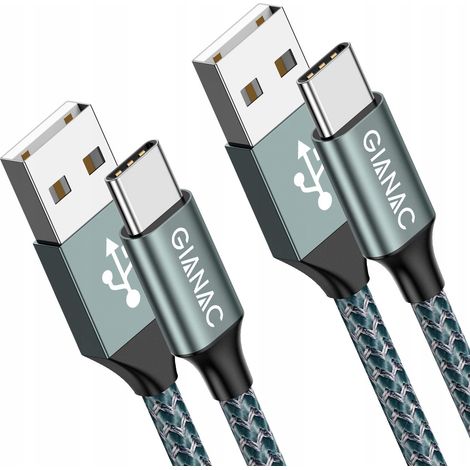 Cable USB GIANAC - USB Tipo C 2 PIEZAS 3M (1/2)