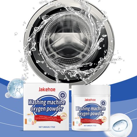 Washing Machine Cleaning Powder - Removes Dirt and Scale from Washing Machines, Specially Designed for Top-Loading and Front-Loading Washing Machines - 260g (1/5)