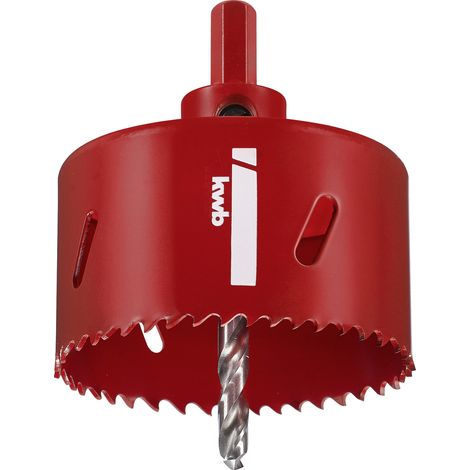 HSS-BiMetall-Lochsäge mit Schaft + Bohrer D74mm (1/2)