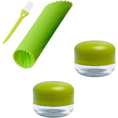 Knoblauchschäler-Set mit Schäler und Etui, einfach zu bedienen (1/5)