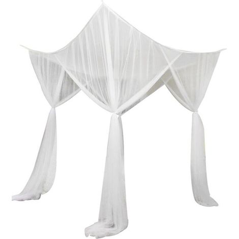 210x190x240cm Mosquito Net for Double Bed Large Square Mosquito Net Single Bed 4 Doors Universal Anti-Insect Mosquito Net Indoor and Outdoor Canopy with Installation Tools (1/5)