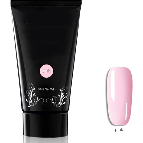 Gel d'extension rapide pour ongles 30ml, facile à retirer, accessoire manucure UV rose (1/5)