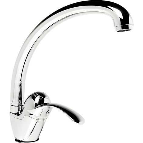 Miscelatore monoforo ottone per lavello cucina dublino erogazione orientabile confezione 1 (1/5)