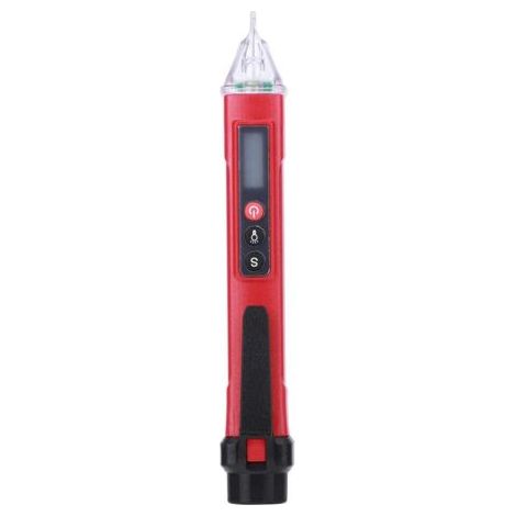 Stylo D'essai Numérique sans Contact, Détecteur de Tension de Courant Instrument de Mesure Testeurs électriques Test de Points de Rupture AC 121000V (rouge noir) (1/5)