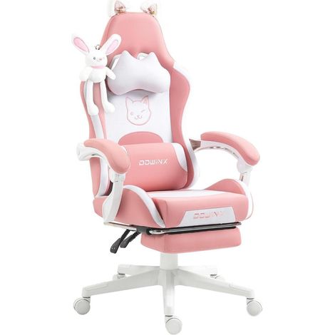 Dowinx Gaming Stuhl Süße Katze Edition Ergonomisch Hohe Rückenlehne (1/5)