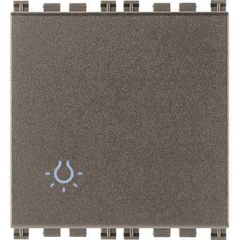 VIMAR - 19008.2.LM Drucktaster 1P NO 10A 2M Leichtmetall