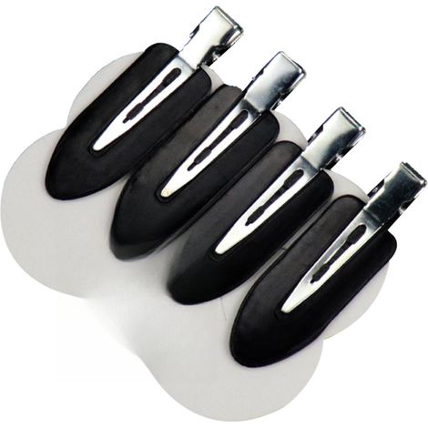 Juego de 4 pinzas metálicas para el cabello, que no se doblan, para niñas y mujeres, accesorios de maquillaje y para el cabello. (1/5)