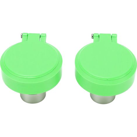 2 ugelli lavaocchi con filettatura femmina G1/2in per rubinetto, per laboratorio, fabbrica, ufficio e casa (verde). (1/5)