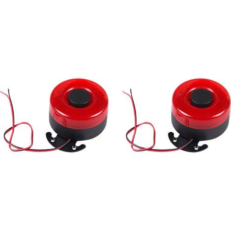 Adatto per clacson di segnalazione automatici da 12V-24V 105dB, con indicatore LED e cicalino, ideale per clacson ad aria compressa per retromarcia in ambito automobilistico.