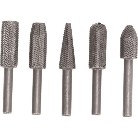 Ensemble de Limes à Râpe Rotatives,Embouts de Meuleuse à Haute adaptabilité,Vitesse de Meulage Rapide Antidérapante pour Perceuse à Main pour Bois Dur (1/5)