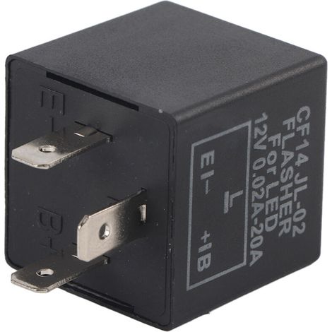 Relais de Clignotant LED Réglable, Indicateur de Clignotant CF14, Durable, étanche, Plug and Play, Ajustement Universel pour Voitures et Vélos, 12 V pour Auto et Moto, Résout les (1/5)