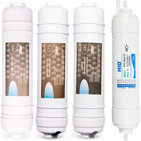 Kit di Ricambio Completo per Fontane d'Acqua FONPUR con Sistema ad Osmosi Inversa - 3 Filtri + Membrana ROTEK