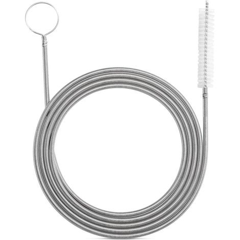 Flexible cleaning brush for inlet hose