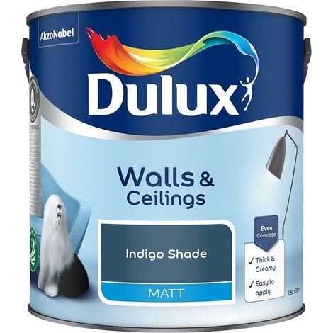 Dulux Indigo Shade Matt Emulsion Paint 2.5L (1/2)