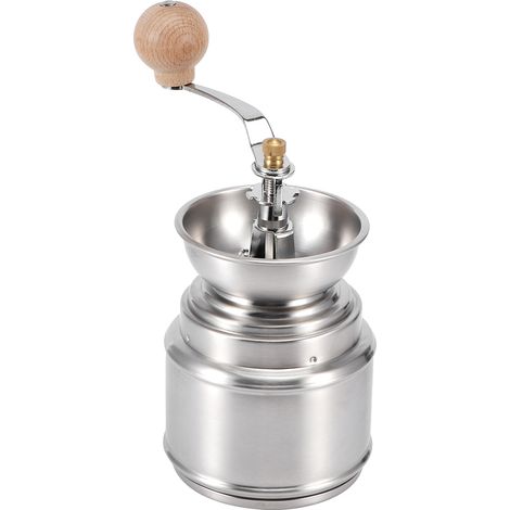 Tragbare, manuelle Kaffeemühle aus Edelstahl, verstellbare Kaffeebohnen- und Pfeffermühle, Haushaltsküchengerät (1/5)