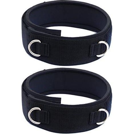 Paire de sangles rembourrées en néoprène - Accessoires de fitness pour cuisse, cheville ou poignet (1/4)
