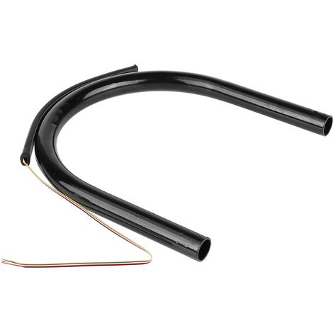 Support cadre boucle arceau selle arrière moto 175 mm droit noir avec éclairage LED accessoire bricolage (1/5)