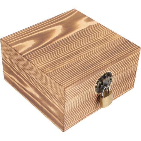 Boîte à Bijoux En Bois Petit Modèle, Boîte à Souvenirs Compacte, Coffret De Rangement Robuste, Léger Et Portable, Pour Femme, Usage Maison Et Bureau (1/5)