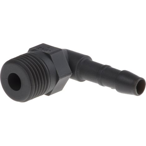 RS PRO Mâle Coude 1/8pouce, R 1/8" mâle, en Polyamide ( Prix pour Paquet de 5 )