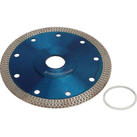 Blaue Diamanttrennscheibe, Nass- und Trocken-Doppelverwendung, Diamanttrennscheibe für Keramik, Beton und Marmor, 125 x 2