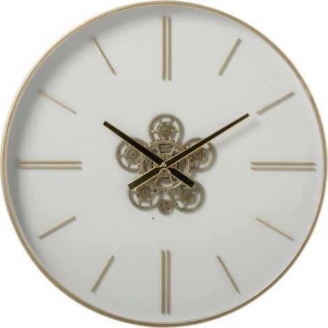 Horloge Murale Design "Runa" 70cm Blanc (1/4)