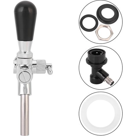 Robinet de Bière Réglable avec Déconnecteur à Bille pour Fût et Brassage Maison (1/5)