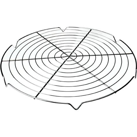 Grille à gâteau ronde, grille de refroidissement en métal, grille à gâteau de 32,5 cm, refroidissement uniforme et rapide, démoulage facile, convient pour la poêle/le four/la friteuse (1/5)
